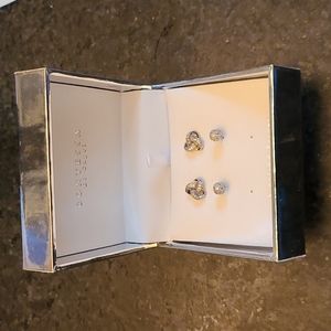 Two Pairs Sterling Silver Earrings